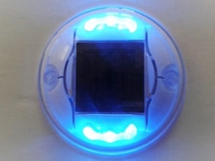 Solar road 6 led (polycarbonate) flash/ costant color (white red, yellow, blue) - ElioSolar by Modular System